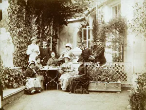 The family of Duke Fyodor Uvarov at their country estate, Porechye, Russia, 1880s The family of Duke Fyodor Uvarov at their country estate, Porechye, Russia, 1880s