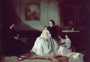 Family Portrait by Valeriano Dominguez Becquer Family Portrait by Valeriano Dominguez Becquer