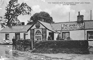 The famous old blacksmith's shop, Gretna Green, Dumfriesshire, Scotland, 20th century The famous old blacksmith's shop, Gretna Green, Dumfriesshire, Scotland, 20th century