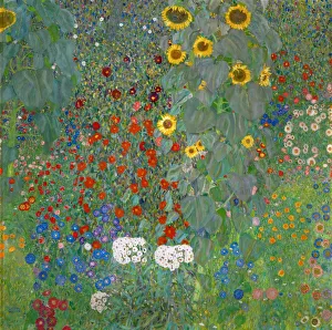 Farm Garden with Sunflowers, 1905-1906. Artist: Klimt, Gustav (1862-1918) Farm Garden with Sunflowers, 1905-1906. Artist: Klimt, Gustav (1862-1918)