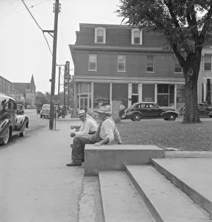 Farmers idling around the courthouse, Roxboro, North Carolina, 1939. Creator: Dorothea Lange Farmers idling around the courthouse, Roxboro, North Carolina, 1939. Creator: Dorothea Lange