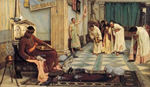 Images Dated 20th November 2013: The Favourites of the Emperor Honorius, 1883. Artist: Waterhouse, John William (1849-1917)