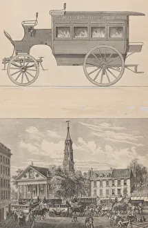Fifth Avenue Omnibuses..., 1885. Creator: Unknown Fifth Avenue Omnibuses..., 1885. Creator: Unknown