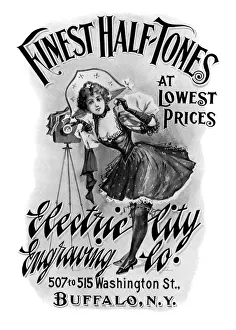 Finest Half-Tones at Lowest Prices, 1901.Artist: Electric City Engraving Co Finest Half-Tones at Lowest Prices, 1901.Artist: Electric City Engraving Co