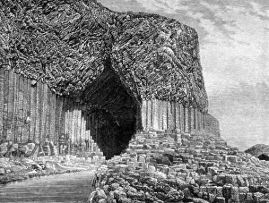 Fingals Cave, Island of Staffa, Scotland, 19th century. Artist: Frederic Sorrieu Fingals Cave, Island of Staffa, Scotland, 19th century. Artist: Frederic Sorrieu