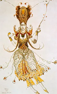 The Firebird, costume design for Stravinskys ballet The Firebird, 1910. Artist: Leon Bakst The Firebird, costume design for Stravinskys ballet The Firebird, 1910. Artist: Leon Bakst