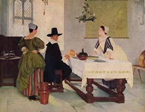 Table Collection: Between Two Fires, c1892, (1938). Artist: Francis Davis Millet