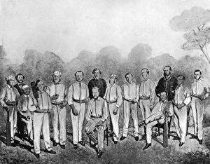 Images Dated 12th January 2008: The first English cricket team to visit Australia, 1861-1862 (1912)