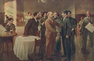 First Meeting of Lenin and Stalin, Tammerfors (Finland), December 1905, (1939) First Meeting of Lenin and Stalin, Tammerfors (Finland), December 1905, (1939)