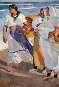 Joaquín 1863 1923 Gallery: Fisherwomen from Valencia. Artist: Sorolla y Bastida, Joaquin (1863-1923)