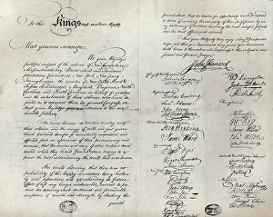 Second Continental Congress Collection: The Fitzwilliam copy of the Olive Branch Petition, 1775