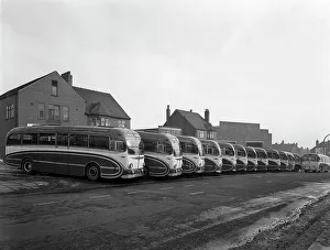 Fleet of AEC Regal Mk4s belonging to Philipsons Coaches, Goldthorpe, South Yorkshire, 1963 Fleet of AEC Regal Mk4s belonging to Philipsons Coaches, Goldthorpe, South Yorkshire, 1963