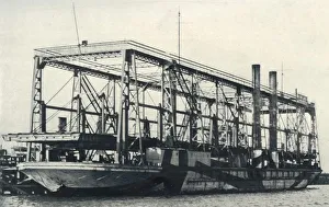 Thomas W Corbin Artwork Prints: A Floating Railway, 1922. Creator: Unknown