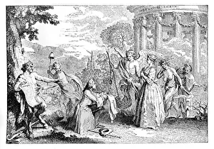 Fore-warned, Fore-armed, 1741. Artist: E Gravelot Fore-warned, Fore-armed, 1741. Artist: E Gravelot