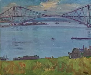 Forth Bridge Gallery: The Forth Bridge, 1914, (1918). Artist: Sir John Lavery