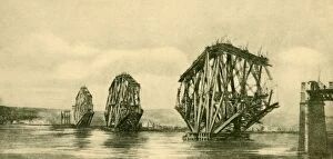 Forth Bridge Gallery: The Forth Bridge in Course of Construction, c1930. Creator: Unknown