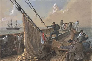 Forward Deck of the Great Eastern Cleared for the First Attempt to Grapple... 1865-66 Forward Deck of the Great Eastern Cleared for the First Attempt to Grapple... 1865-66