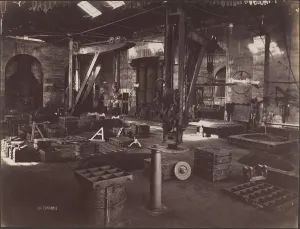 Albumen Silver Print Art Prints: The Foundry, 1870s-80s. Creator: Louis Lafon