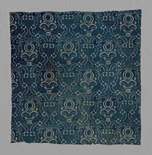 Fragment (From a Quilt), France, 18th century. Creator: Fauquet-Lemaître
