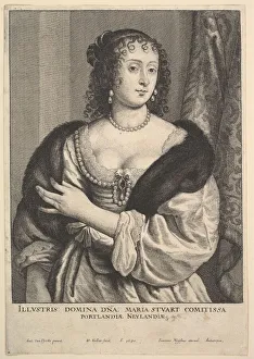 Frances Stuart, Countess of Portland, 1650. Creator: Wenceslaus Hollar Frances Stuart, Countess of Portland, 1650. Creator: Wenceslaus Hollar