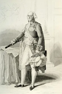 Black And White Historical Images Prints: Francois Christophe de Kellermann, 1804, (1839). Creator: Desjardins