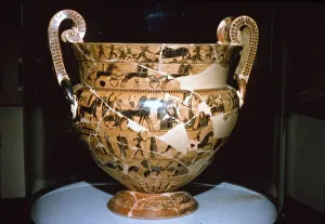Francois Vase found in an Etruscan Tomb, 6th century BC. Artists: Ergotimos, Kleitias Francois Vase found in an Etruscan Tomb, 6th century BC. Artists: Ergotimos, Kleitias