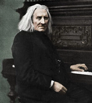 Franz Liszt, Hungarian pianist and composer, 1886 (1951)