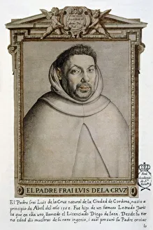 Fray Luis de la Cruz (1562 - ), Spanish religious, facsimile drawing Fray Luis de la Cruz (1562 - ), Spanish religious, facsimile drawing