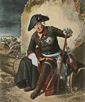 His Majesty Gallery: Frederick the Great after the Battle of Kolin, 18 June 1757, (1936). Creator: Unknown