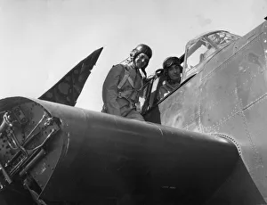 French aviation personnel being trained at the naval air station, Quonset, Rhode Island French aviation personnel being trained at the naval air station, Quonset, Rhode Island