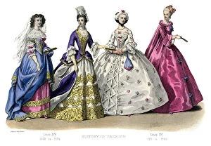 French costume: Louis XIV, Louis XV, (1882)