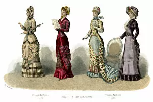 French costume: Present Fashions, (1882)