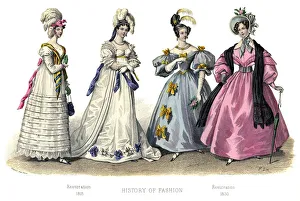 French costume: Restoration, (1882) French costume: Restoration, (1882)