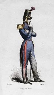 French military student, 19th century.Artist: Verdeil French military student, 19th century.Artist: Verdeil