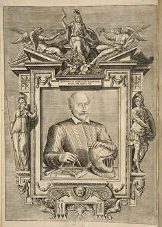 Frontispiece Print from Agostino Ramelli's 1588 Engraving