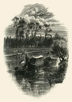 Hampton Court Palace Gallery: A Gala Day at Hampton Court, c1870