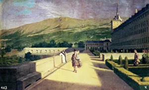 The Garden of the monks in the Monastery of San Lorenzo del Escorial, oil on canvas The Garden of the monks in the Monastery of San Lorenzo del Escorial, oil on canvas