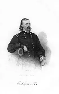 General George Armstrong Custer, US Union Army cavalry commander, 1862-1867 General George Armstrong Custer, US Union Army cavalry commander, 1862-1867