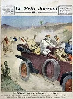 Images Dated 16th June 2007: General Gouraud escapes an assassination attempt on route from Damascas to Kunaitra, 1921