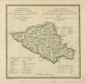 Heritage Images Print: General Map of Poltava Province, 1821