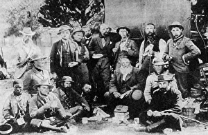 General Piet Joubert (1831-1900) and staff, late 19th century (1935) General Piet Joubert (1831-1900) and staff, late 19th century (1935)