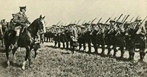 General Sir William Robertson inspecting British troops in Germany, First World War, 1919 General Sir William Robertson inspecting British troops in Germany, First World War, 1919