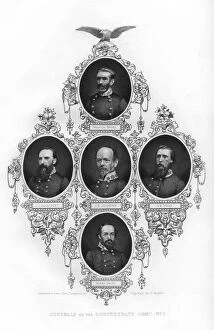 Generals of the Confederate Army, 1862-1867.Artist: J Rogers