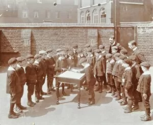 School Uniform Collection: Geography lesson, Hague Street School, Bethnal Green, London, 1908