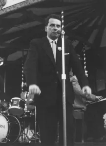 George Melly with Mick Mulligan Band, Beaulieu Jazz Festival, Hampshire, 1960. Creator George Melly with Mick Mulligan Band, Beaulieu Jazz Festival, Hampshire, 1960. Creator