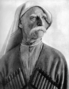 Georgian man wearing a tcherkeska, 1936. Artist: Unknown Georgian man wearing a tcherkeska, 1936. Artist: Unknown