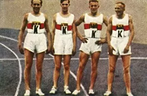 Related Images Gallery: German 4 x 400m mens relay team, 1928. Creator: Unknown