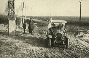 German officers indicating the whereabouts of landmines, First World War, 1918, (c1920) German officers indicating the whereabouts of landmines, First World War, 1918, (c1920)