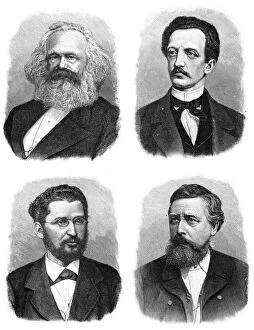Images Dated 3rd February 2007: Four German socialists, (1903)