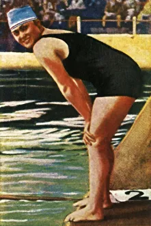 Related Images Gallery: German swimmer Hilde Schrader, 1928. Creator: Unknown